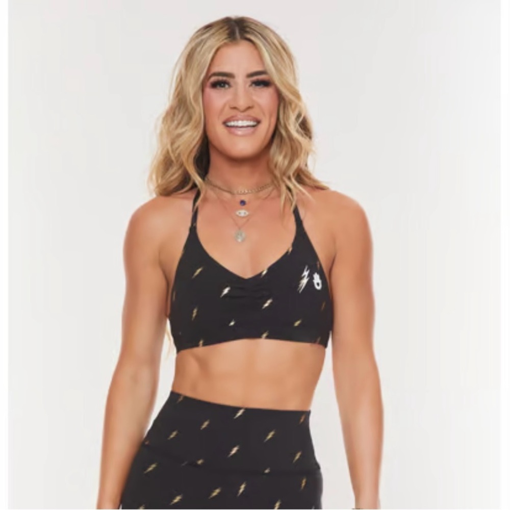 Peloton, Spiritual Gangtser X Kendall Toole Lightning Bolt Sports Bra
Size Small